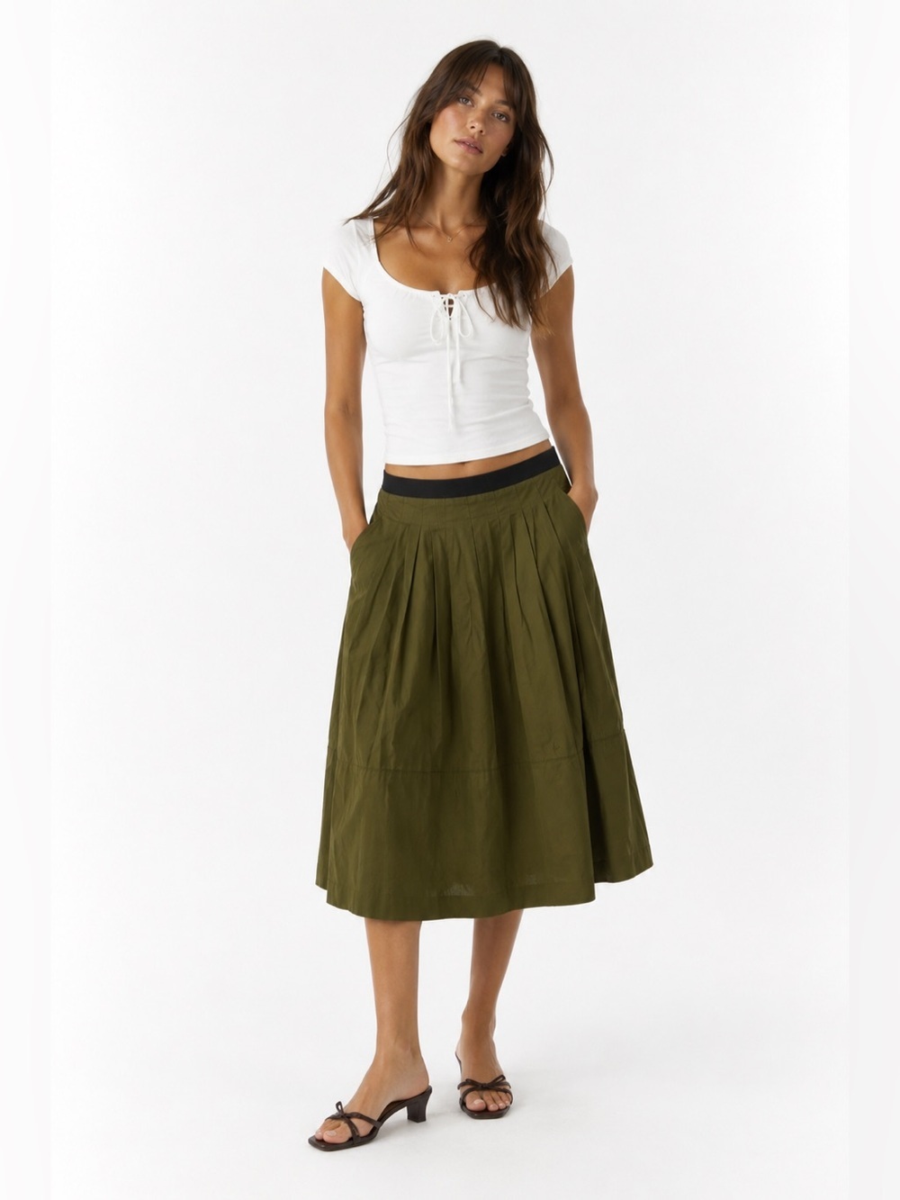 Madewell women’s pleated vintage skirt